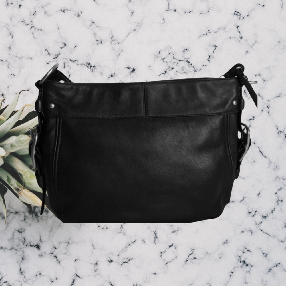 Coach black leather shoulder bag - Picture 6 of 8